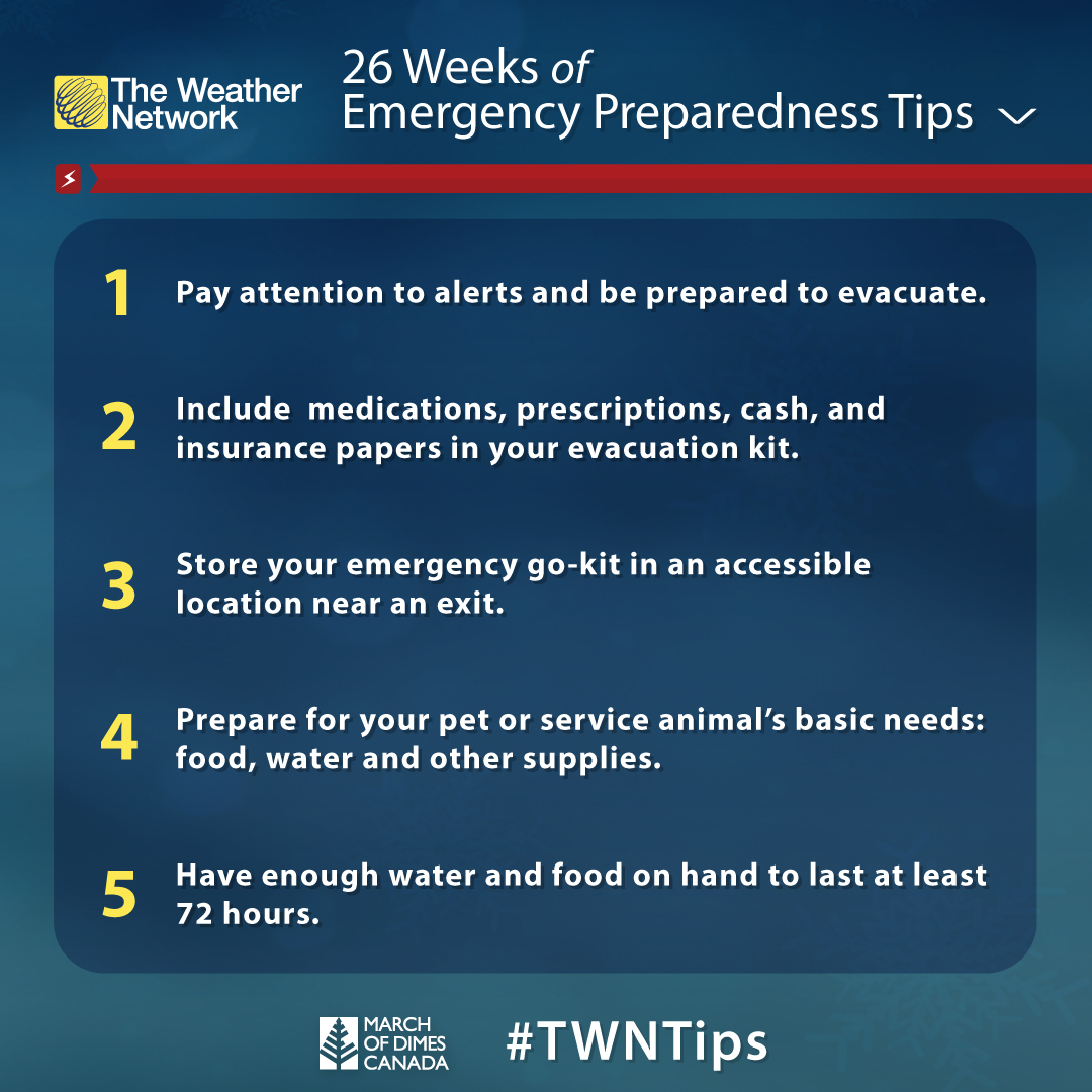 Emergency Preparedness Tips with The Weather Network [1-5] – March of ...